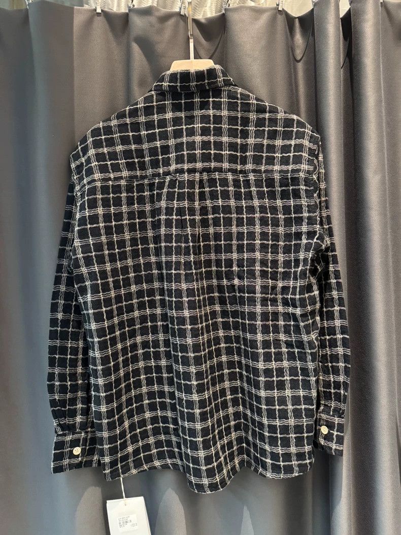 Our Legacy Our Legacy size48 Black checkered long-sleeved shirt jacket Size US M / EU 48-50 / 2 - 2 Thumbnail
