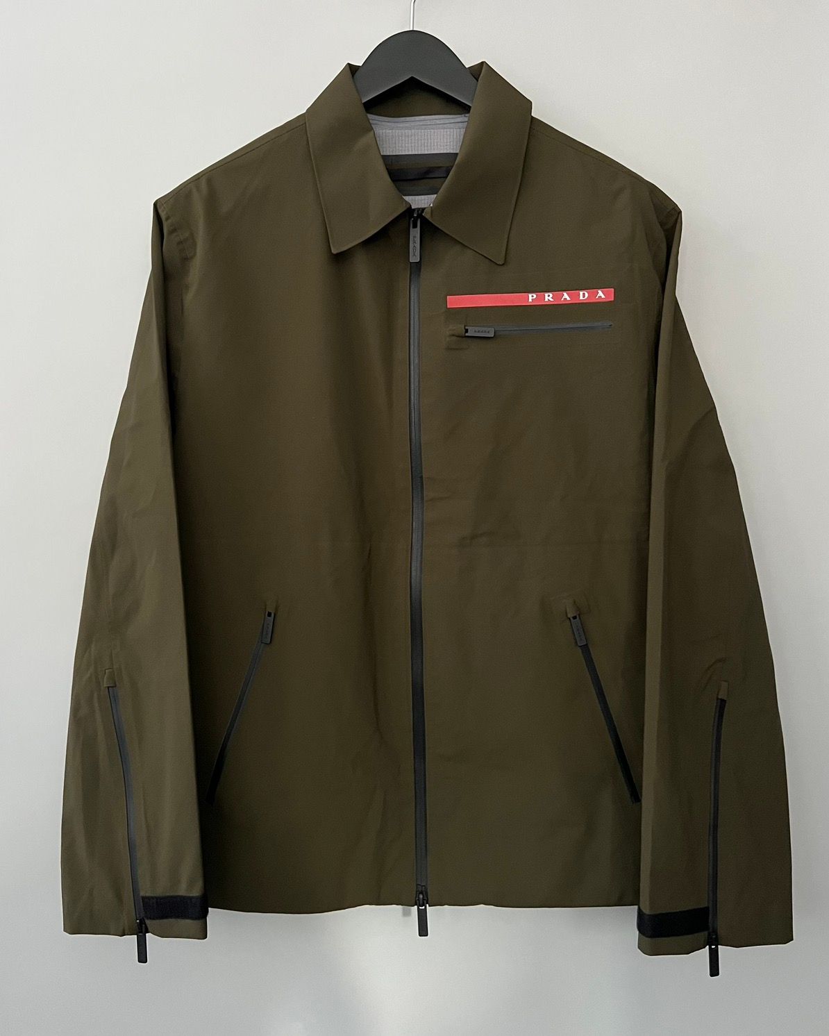 Pre-owned Prada Lr-mx009 Gore-tex Pro Jacket In Khaki