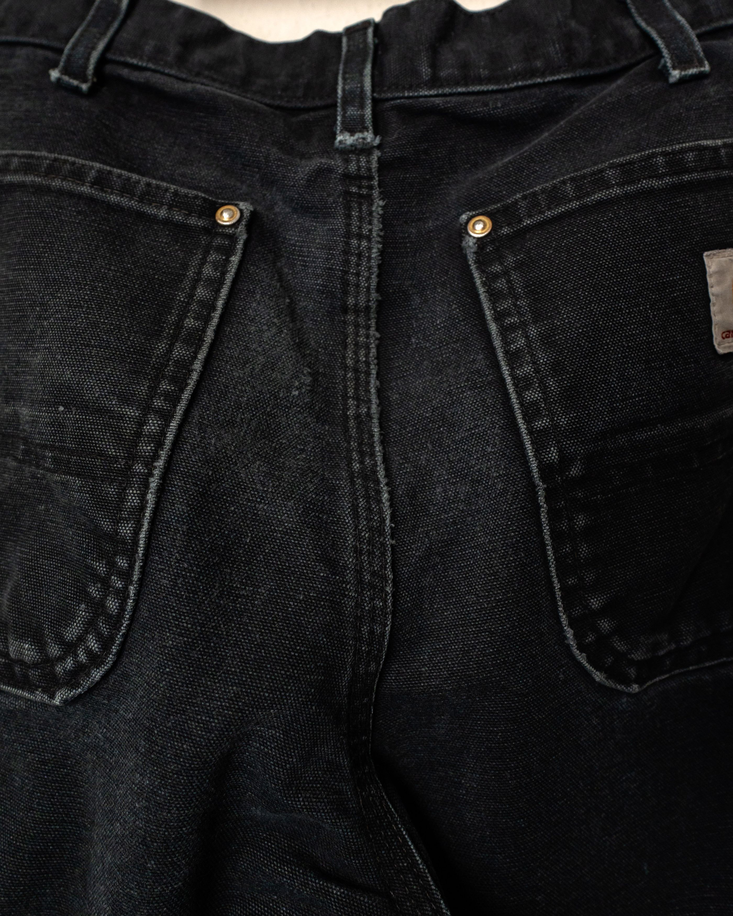 Carhartt Vintage Carhartt Double Knee Pants Faded Black Distressed Size US 32 / EU 48 - 9 Thumbnail