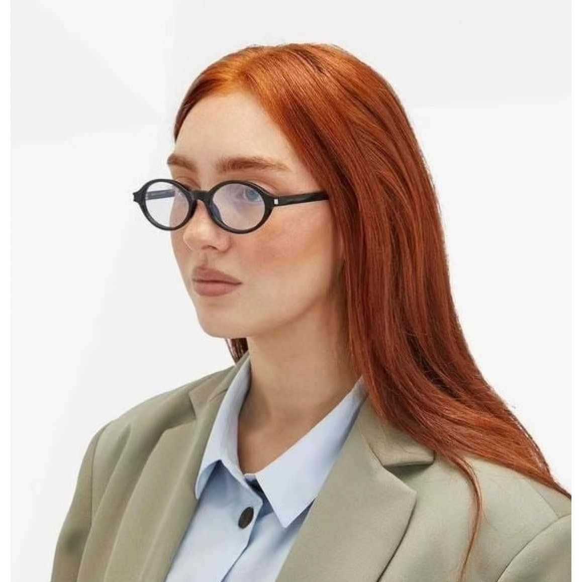 Saint Laurent Paris NEW Saint Laurent SL751 OPT 001 Black/Clear Blue Light Block Size ONE SIZE - 10 Thumbnail