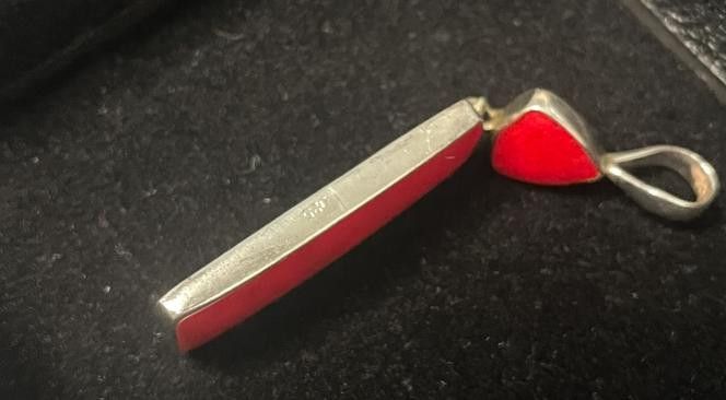 Designer Red Coral Pendant .925 Size ONE SIZE - 4 Thumbnail