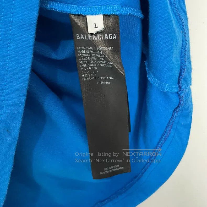 Balenciaga Balenciaga Adidas trefoil striped blue short-sleeved shirt Size US S / EU 44-46 / 1 - 4 Thumbnail