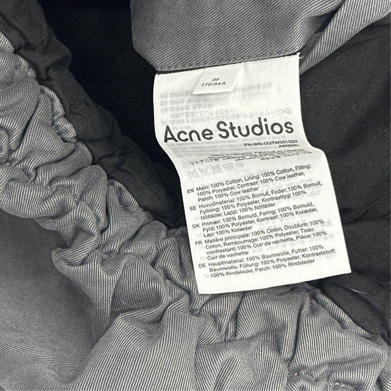 Acne Studios Acne Studios Dark Gray Zipper Pilot Jacket Size S / US 4 / IT 40 - 1 Thumbnail