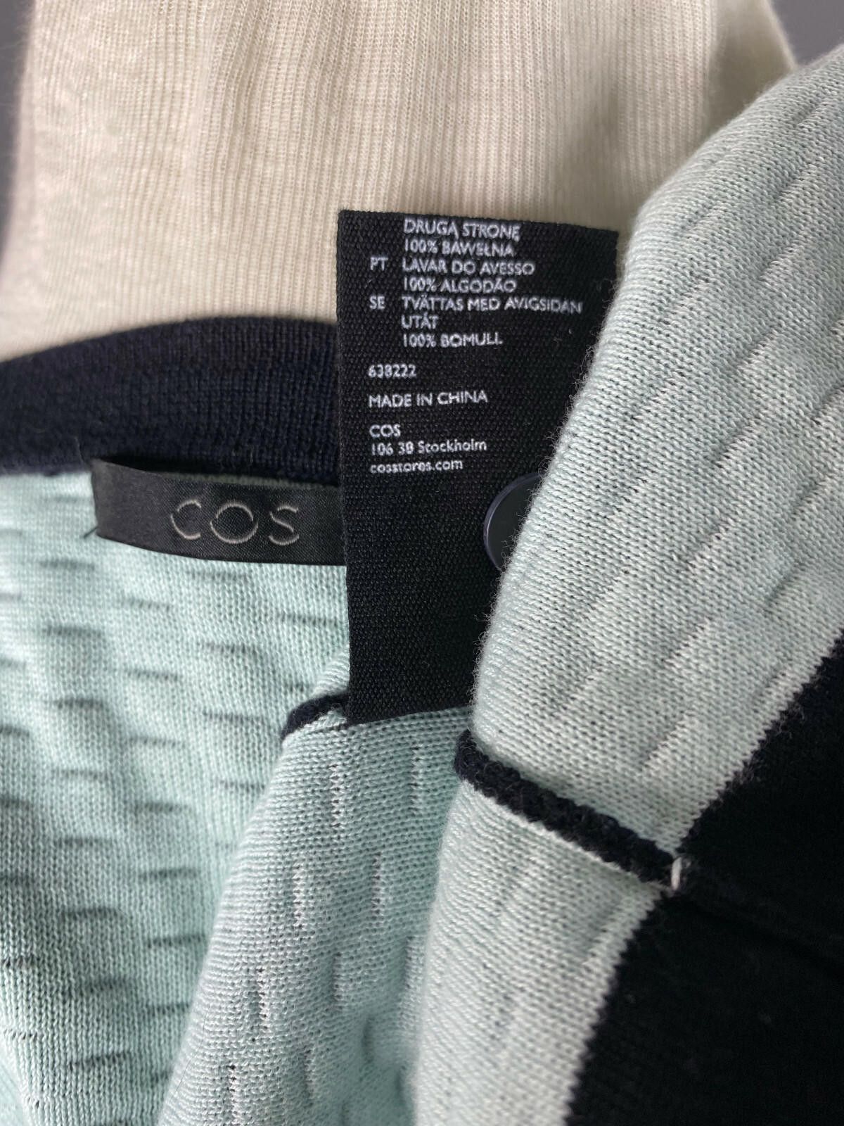 Cos Cos Black Cotton Crew Polka Dot Cardigan Sweater Size M Size M / US 6-8 / IT 42-44 - 11 Thumbnail