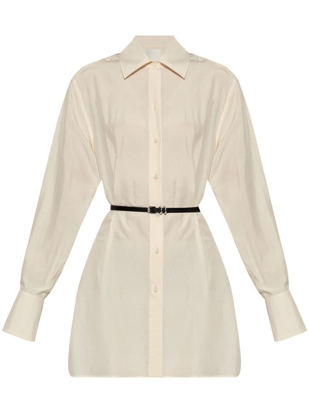 Givenchy Long Shirt With `Voyou` Belt Size M / US 6-8 / IT 42-44 - 1 Thumbnail
