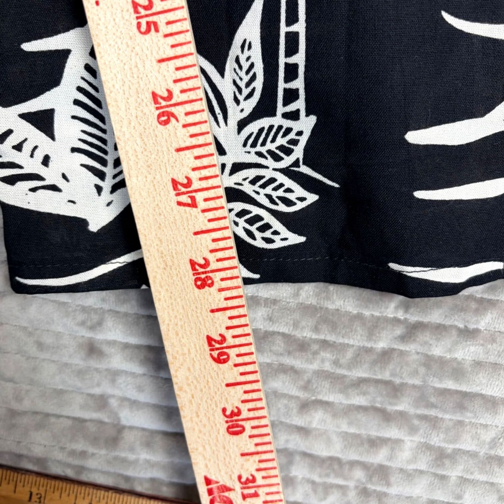 Vintage VINTAGE? NO — True Destinations Tropical Palm Tree Print Wide Leg Rayon Pants Black L Size 36" / US 14 / IT 50 - 5 Thumbnail