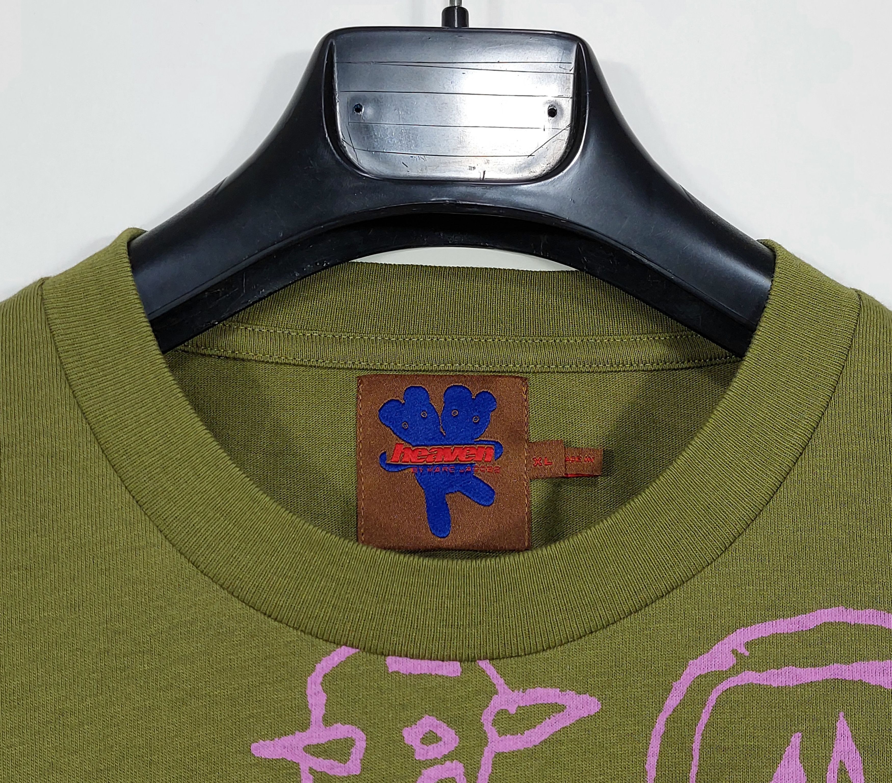 Heaven by Marc Jacobs spikes print tshirt - green / pink XL Size US XL / EU 56 / 4 - 2 Thumbnail