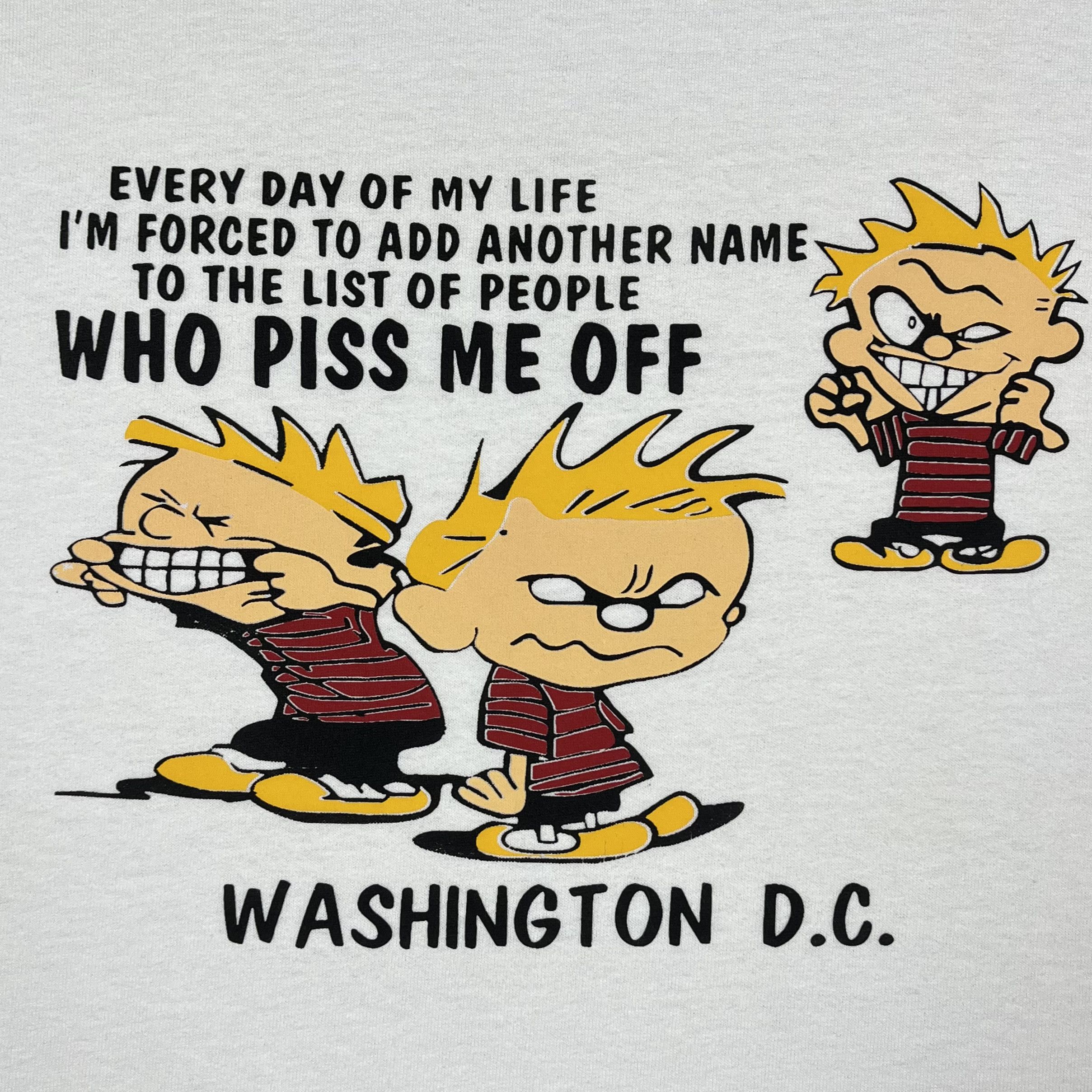 Cartoon Network Vintage Calvin And Hobbes Comics Cartoon Funny T Shirt 90’s Size US L / EU 52-54 / 3 - 8 Thumbnail