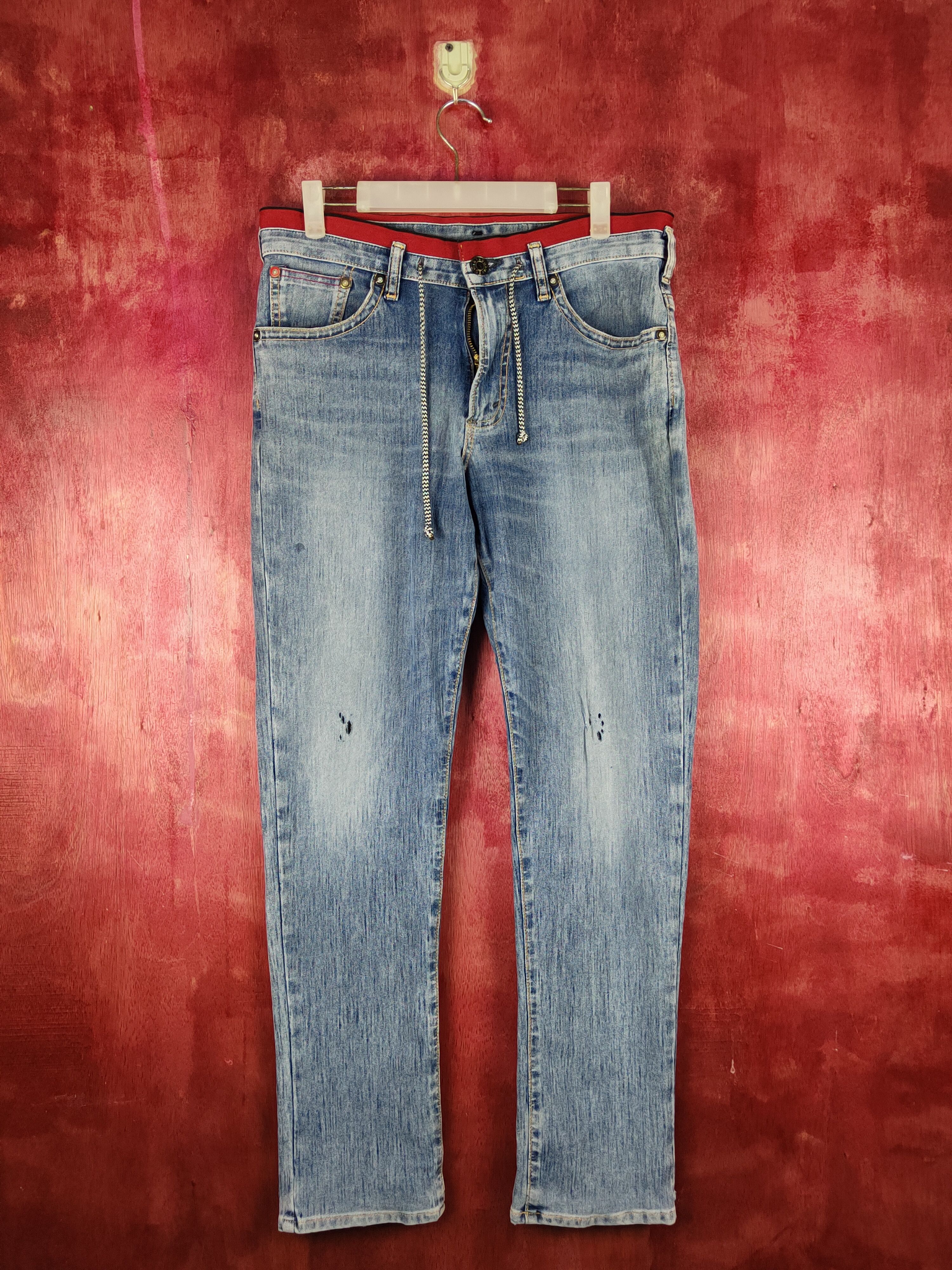 Edwin Edwin Blue Distressed Multipocket Denim #S1587 Size US 31 - 1 Thumbnail