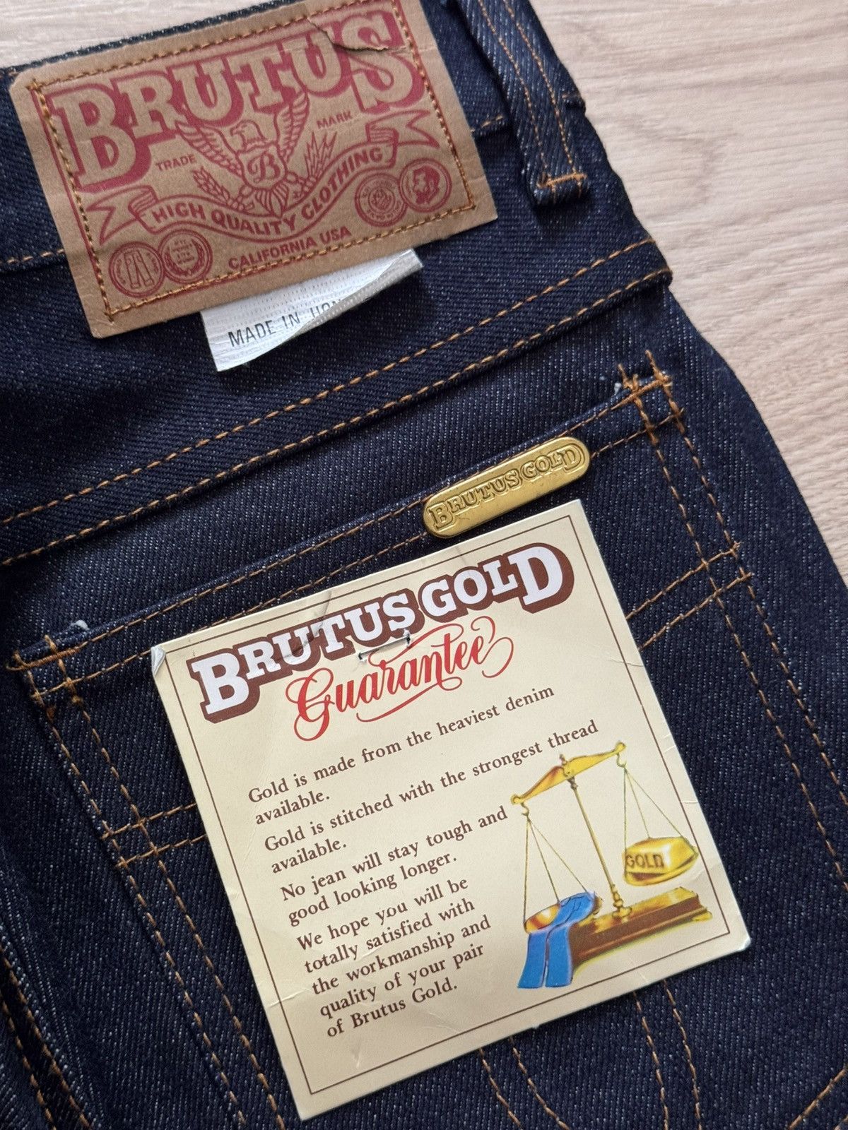 Brutus Vintage 70’s Brutus Gold Women’s Jeans Baggy Hippie Pants Size 28" / US 6 / IT 42 - 5 Thumbnail
