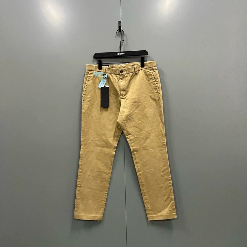 Gucci Gucci Khaki back embroidered logo trousers 2501-Nextarrow Size US 34 / EU 50 - 1 Thumbnail