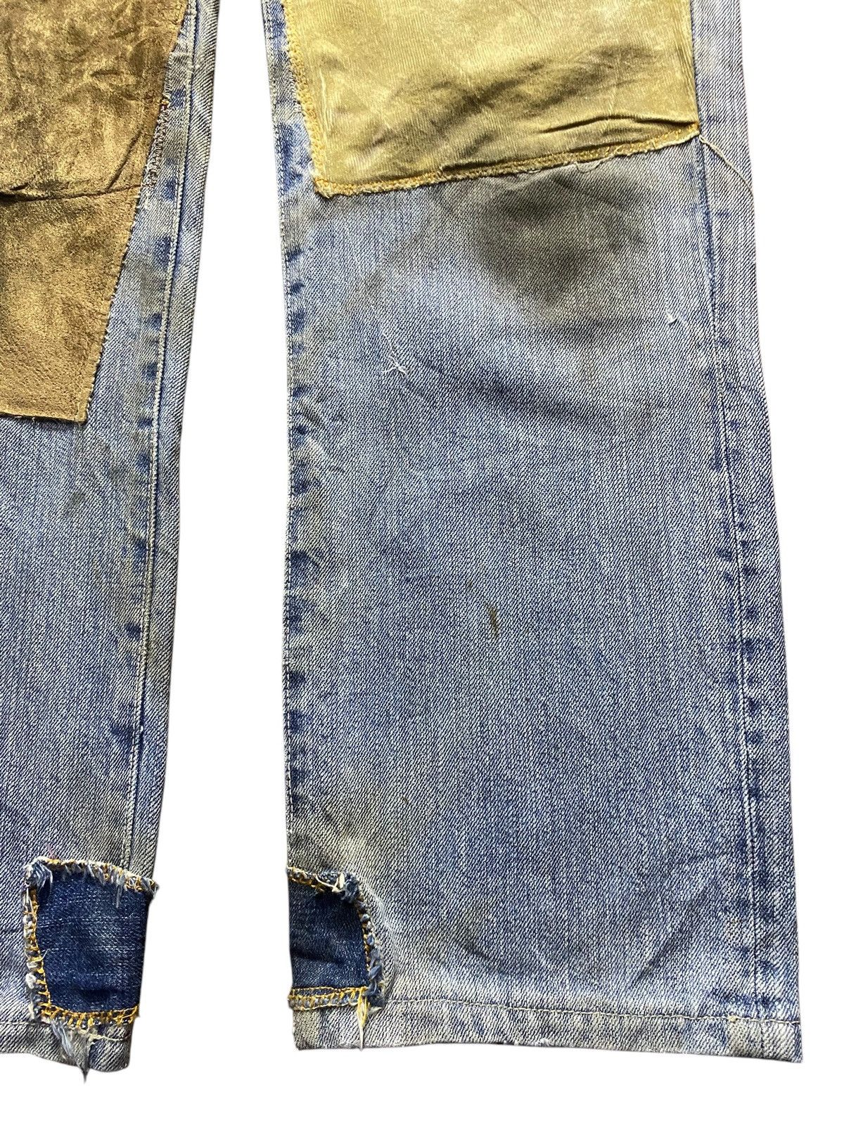 Japanese Brand Vintage Japanese Brand Shashiko Boro Distressed Jeans Size US 33 - 10 Thumbnail