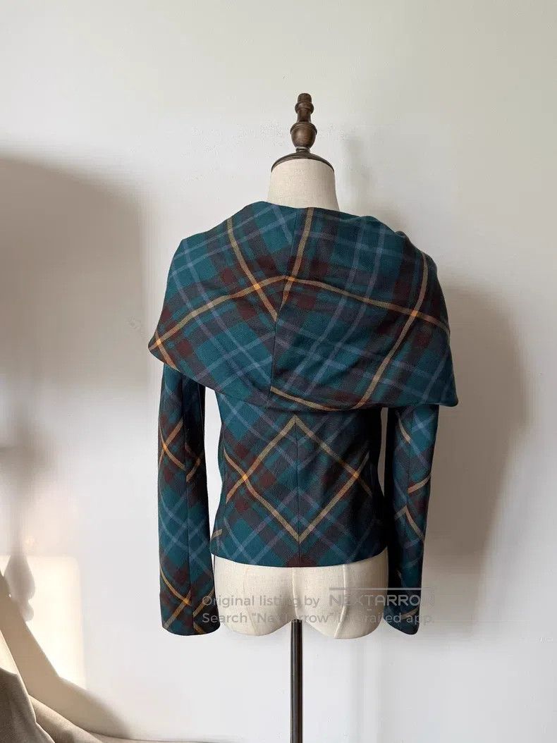 Vivienne Westwood Vivienne Westwood Vintage green check patterned suit jacke Size M / US 6-8 / IT 42-44 - 4 Thumbnail