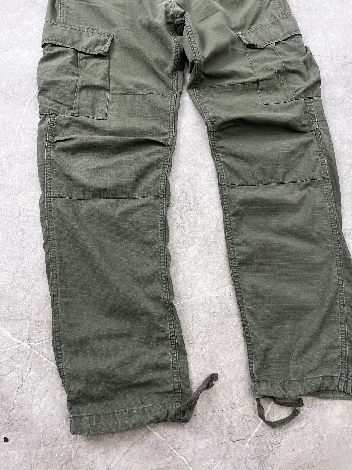 Carhartt × Vintage VINTAGE CARGO AVIATION DISTRESSED 2000s pants y2k olive Size US 34 / EU 50 - 3 Thumbnail