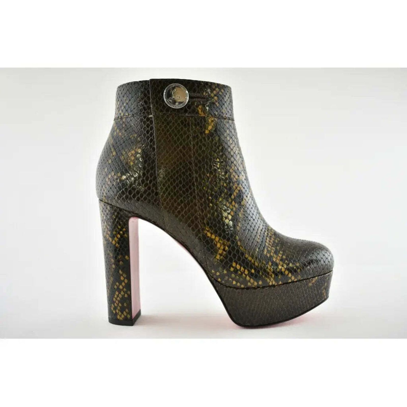 Christian Louboutin Christian Louboutin Janis Boot Alta 120 Dark Brown Platform Size US 7 / IT 37 - 2 Thumbnail