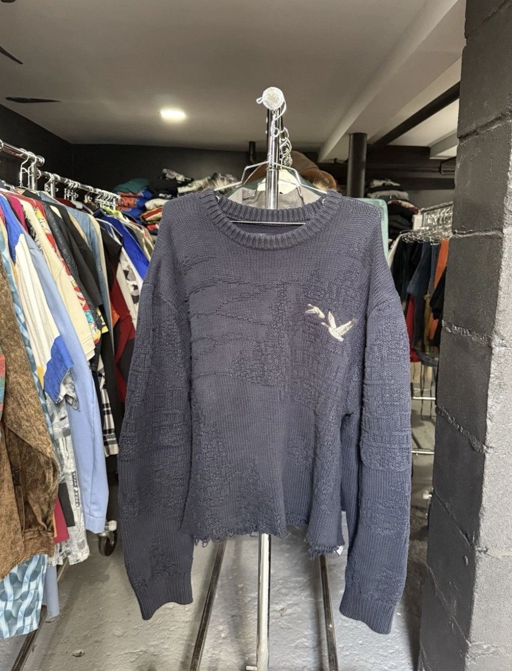 Aime Leon Dore Aime Leon Dore Woolrich Sweater Dove Turtle Embroidered Logo Size US XXL / EU 58 / 5 - 7 Thumbnail