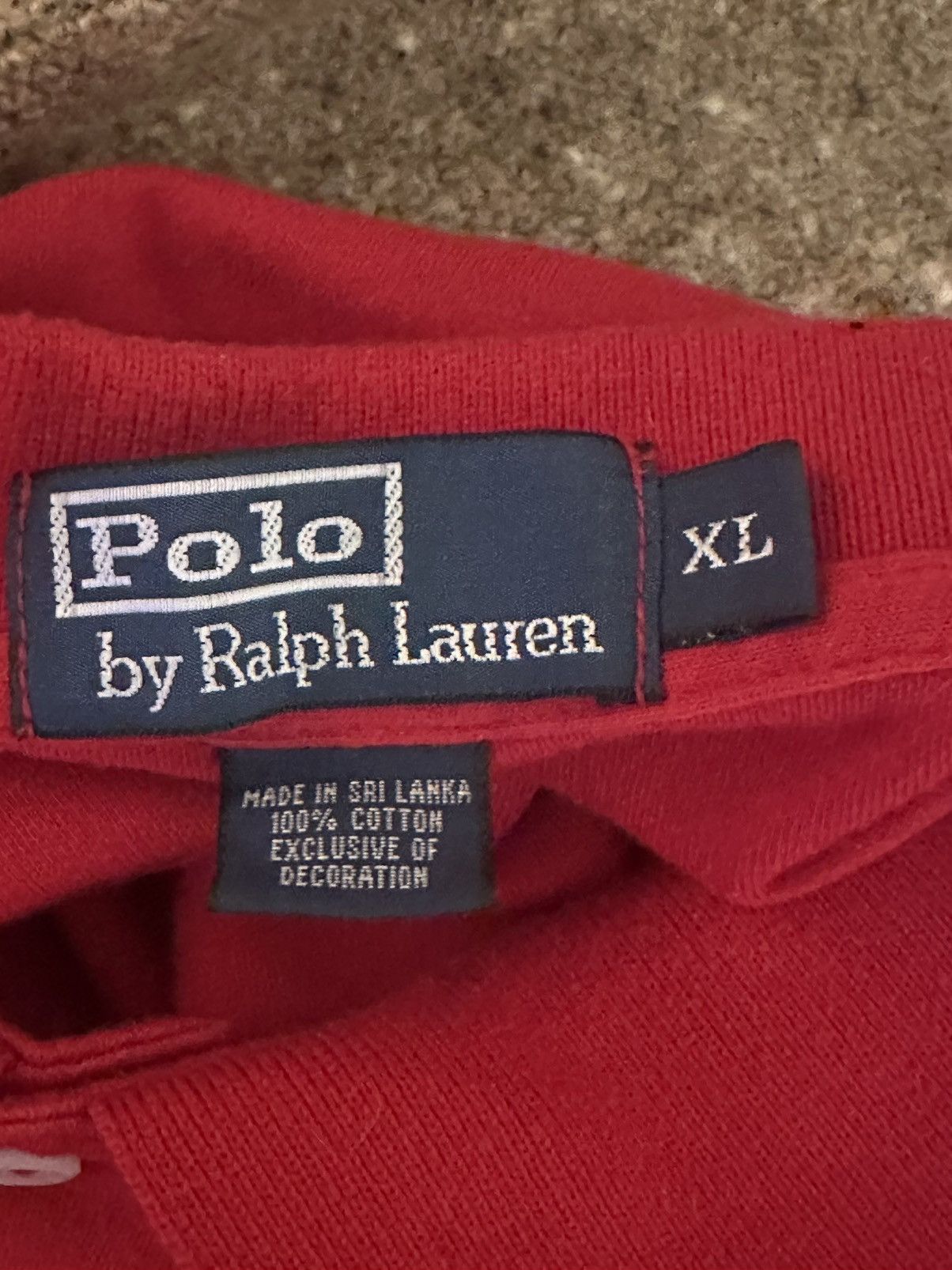 Polo Ralph Lauren Vintage Polo Ralph Lauren red short sleeve polo shirt XL Size US XL / EU 56 / 4 - 7 Thumbnail