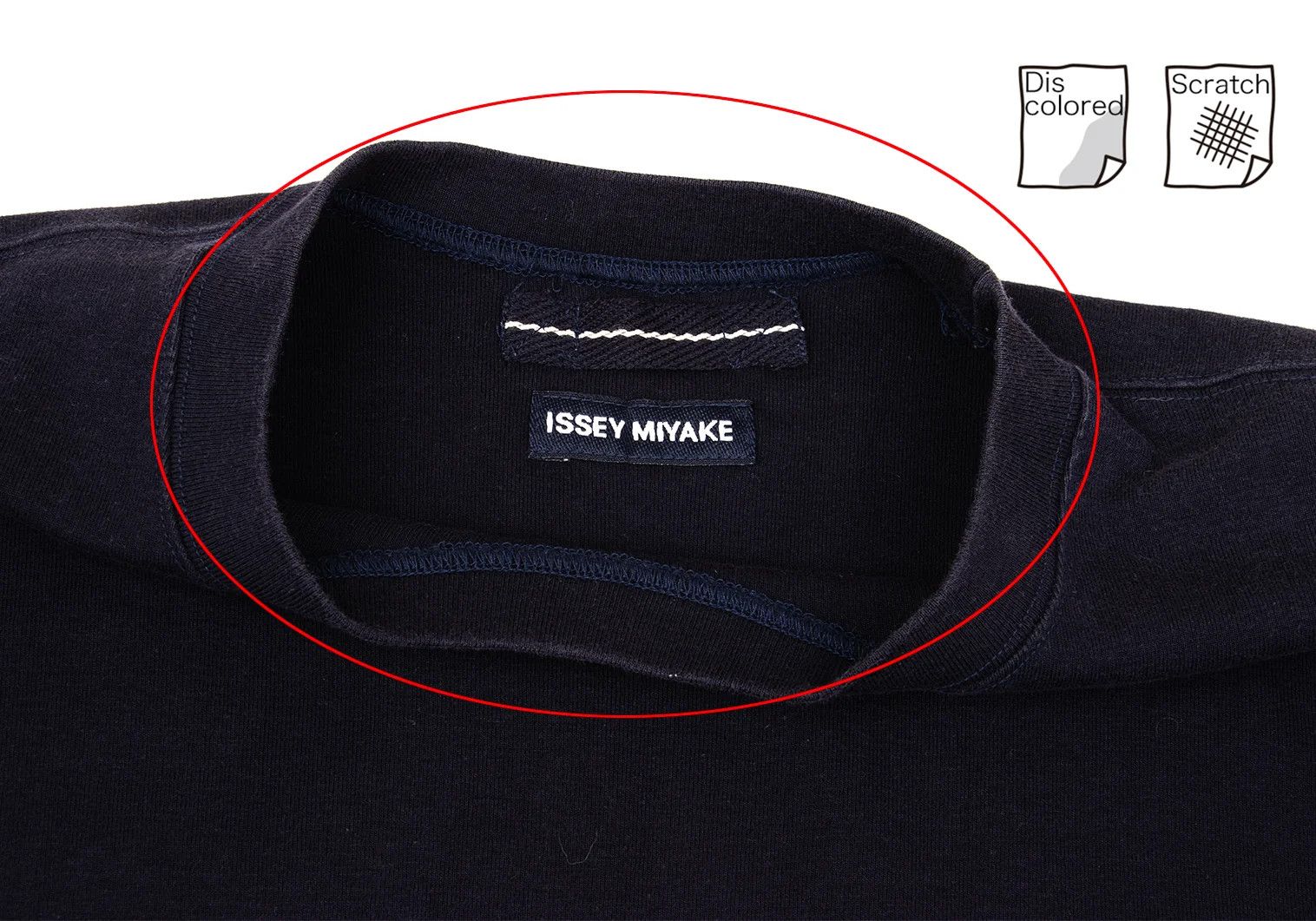 Issey Miyake Basic T-Shirt in Navy, Size L Size US L / EU 52-54 / 3 - 3 Thumbnail