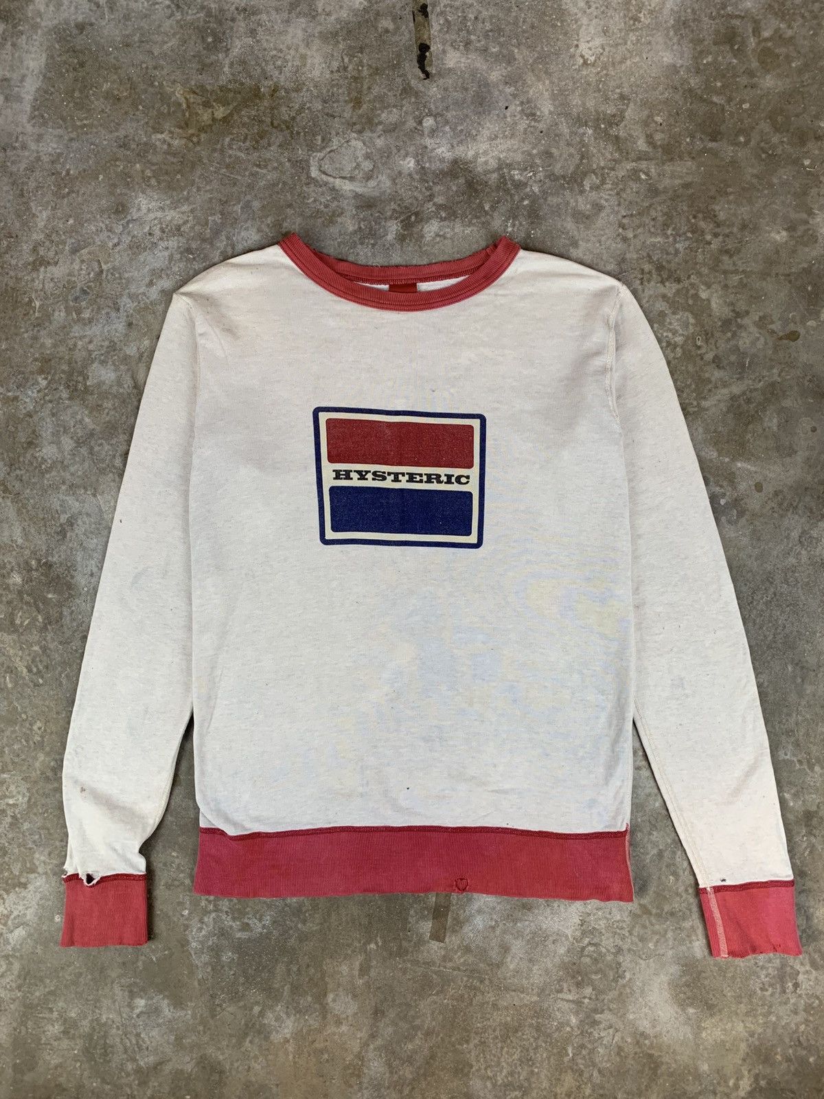 Hysteric Glamour Vintage Distressed Hysteric Glamour Sweatshirt Size US L / EU 52-54 / 3 - 1 Thumbnail