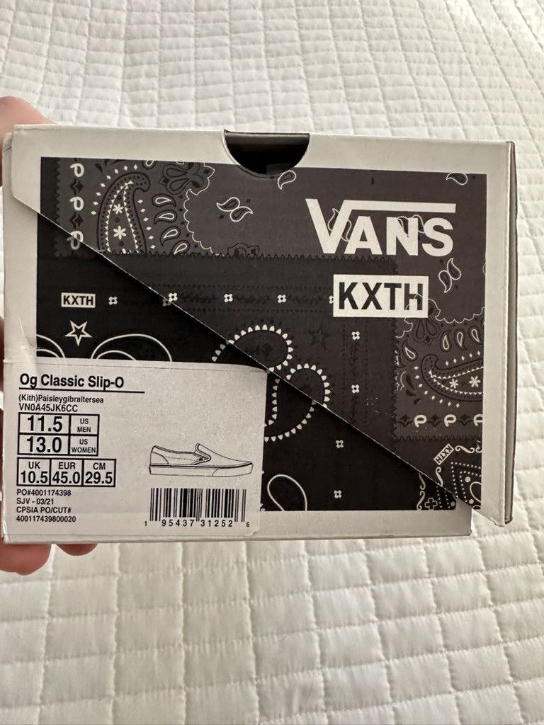 Kith × Vans KITH VANS OG CLASSIC SLIP ON 10TH ANNIVERSARY Size US 11.5 / EU 44-45 - 3 Thumbnail
