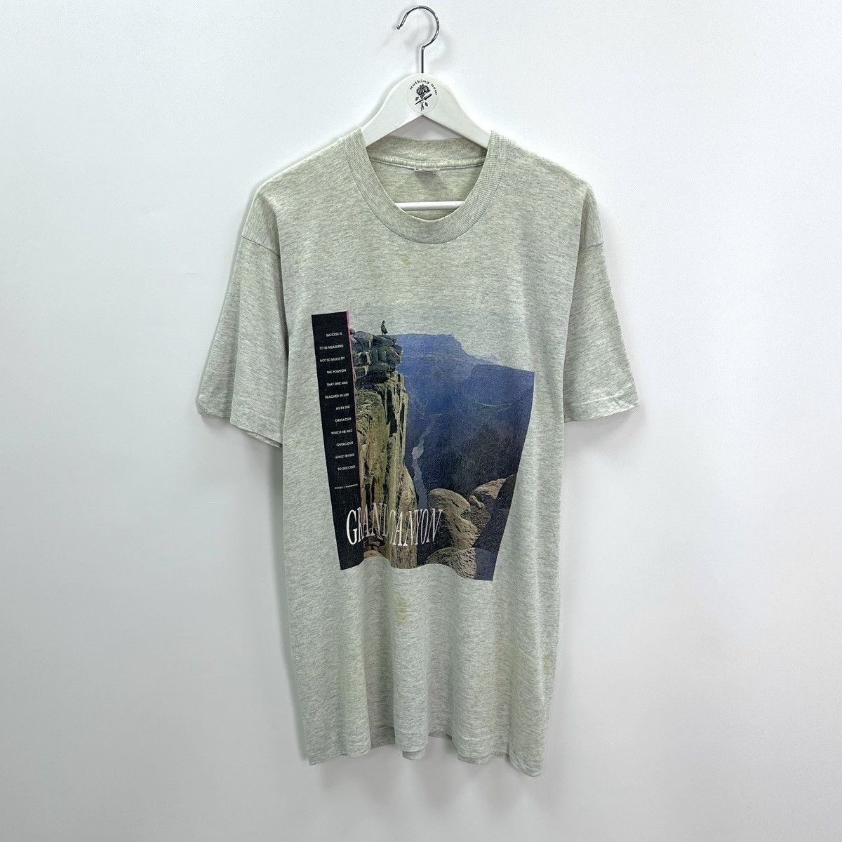 Fruit Of The Loom Vintage 90s Grand Canyon Washington FOTL tee y2k single Size US L / EU 52-54 / 3 - 1 Thumbnail