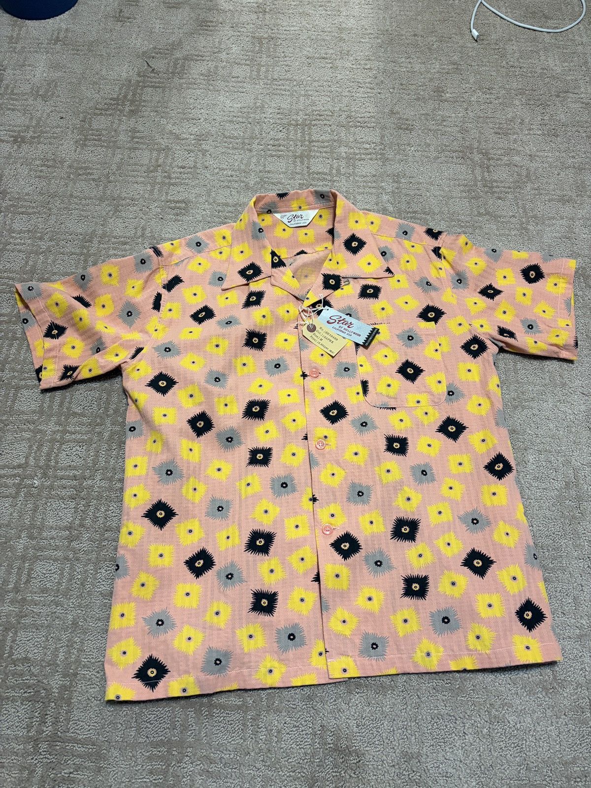 Star Of Hollywood Star of Hollywood - Dobby Cotton Open Collar “Explosion” Size US M / EU 48-50 / 2 - 1 Thumbnail