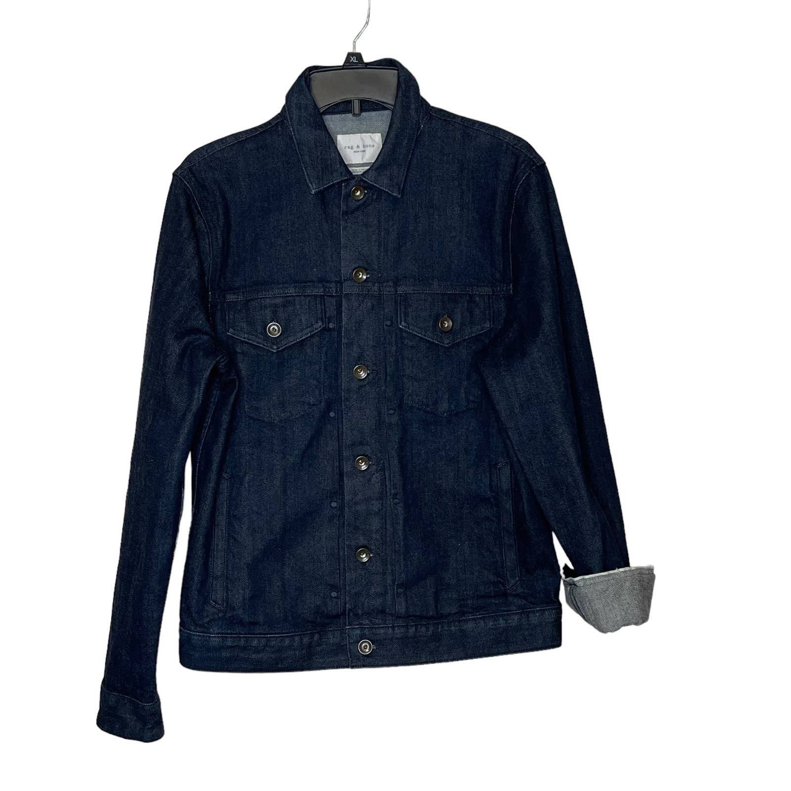 rag bone Indigo Definitive Jean Denim Jacket Men Small NWT