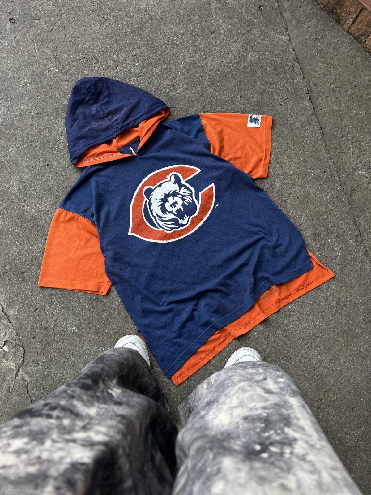 Starter VINTAGE 90’S STARTER CHICAGO BEARS NFL HOODED T SHIRT AOP Size US L / EU 52-54 / 3 - 1 Thumbnail