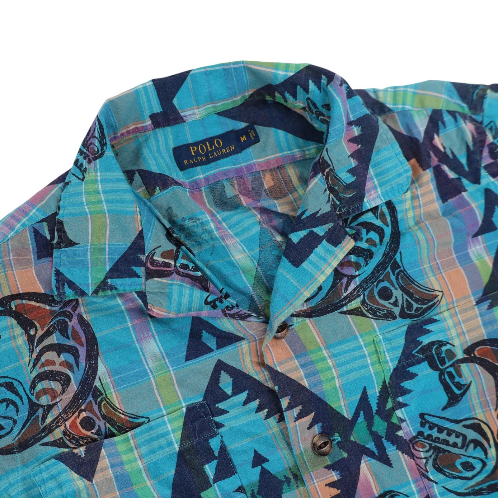 Polo Ralph Lauren Polo Ralph Lauren Aztec Indigenous Print Button Up Shirt Size US M / EU 48-50 / 2 - 5 Thumbnail