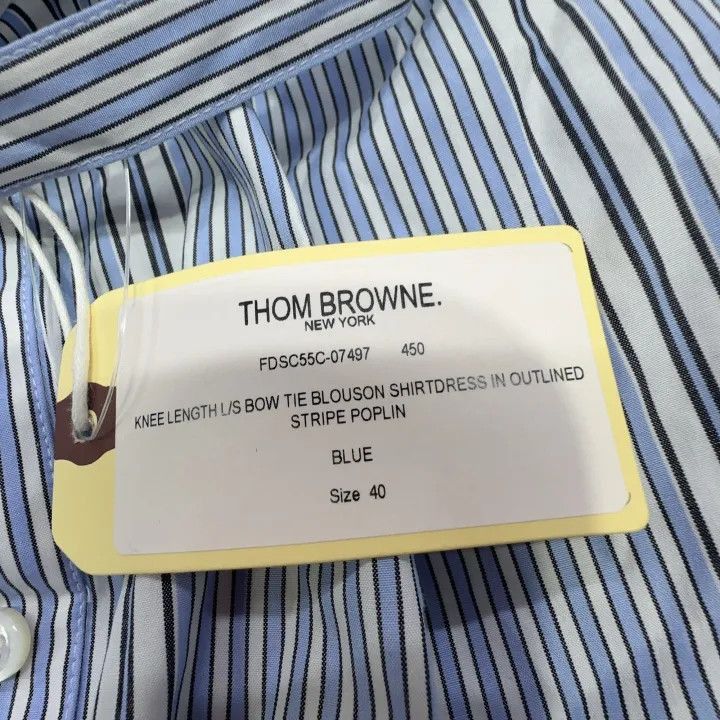 Thom Browne Thom Browne Striped Long Sleeve Shirt Dress -2507 Size M / US 6-8 / IT 42-44 - 4 Thumbnail