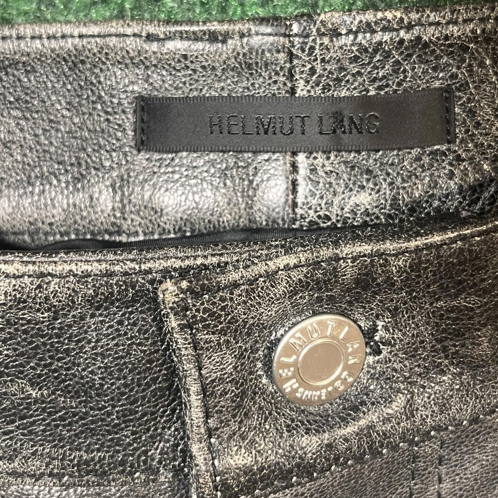 Helmut Lang Helmut Lang LTHR Carpenter Black 34 Size US 34 / EU 50 - 8 Thumbnail