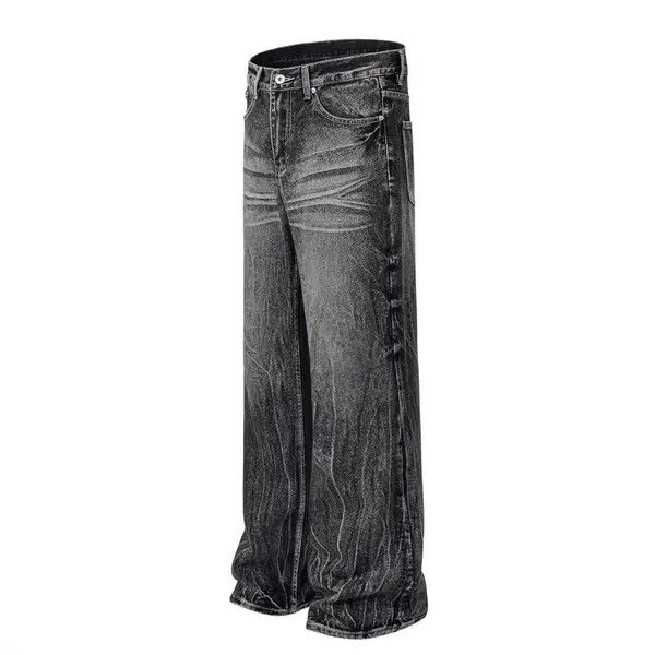Japanese Brand American high street trend washed distressed straight jeans Size US 32 / EU 48 - 2 Thumbnail