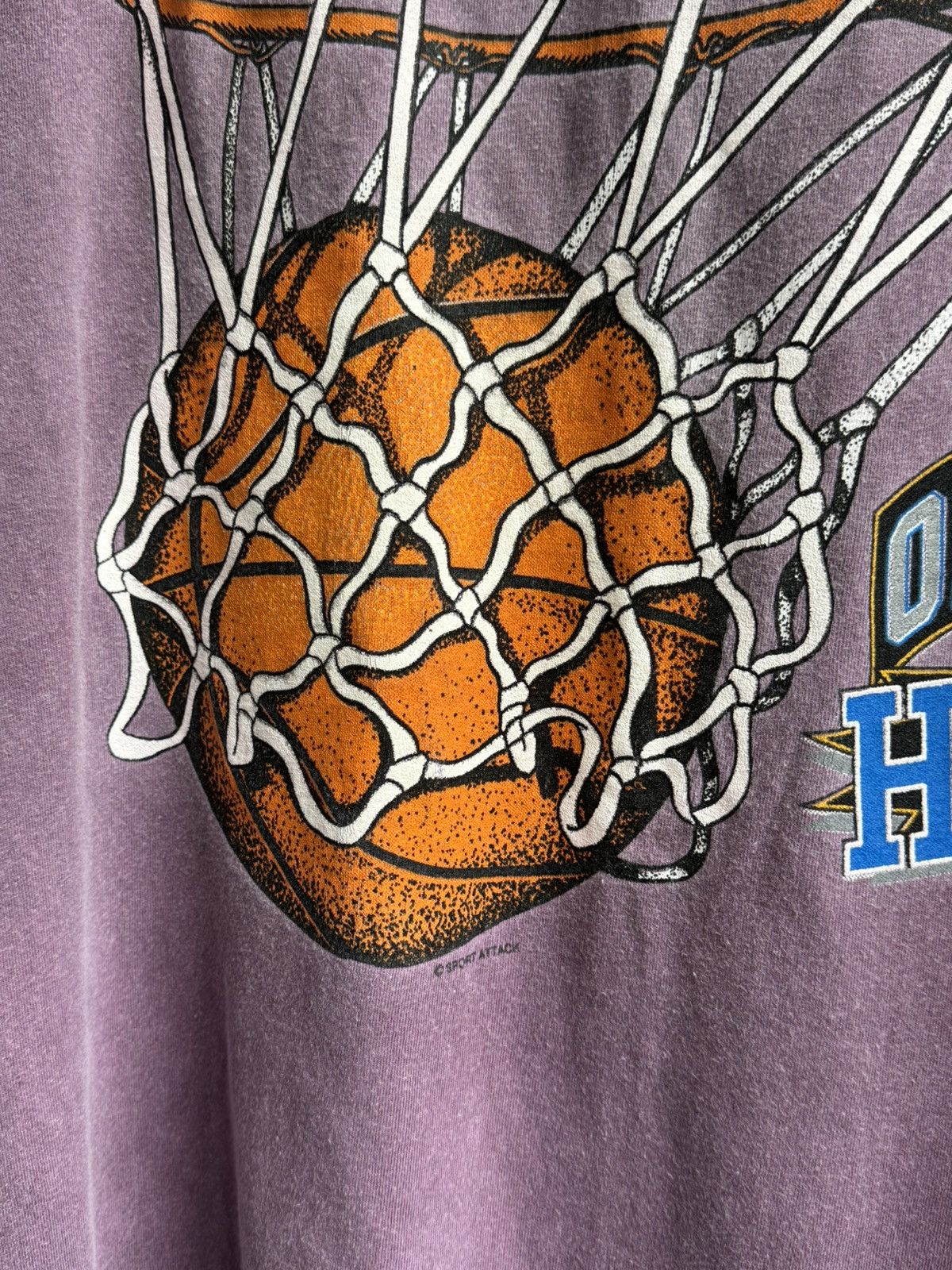 NBA Vintage 1993 Basketball Orlando Hoops T-shirt Size US XL / EU 56 / 4 - 4 Thumbnail