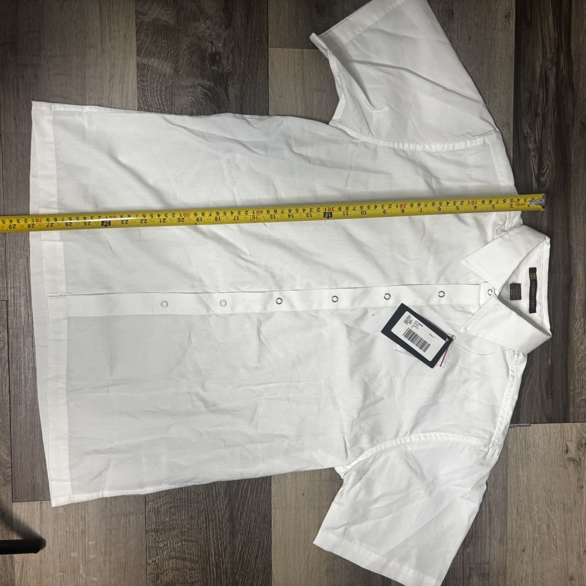 Harriton Harriton White Short Sleeve Button Down Casual Shirt Medium Size US M / EU 48-50 / 2 - 8 Thumbnail