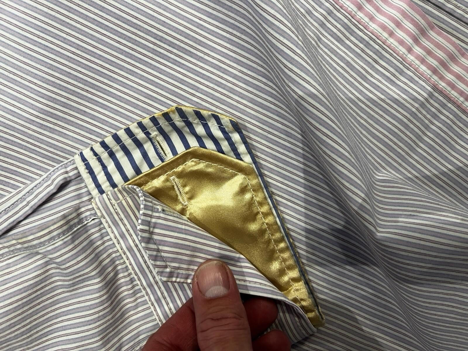 Scotch & Soda Scotch & Soda Vintage Striped Button Up Long Sleeve Shirt XL Size US XL / EU 56 / 4 - 4 Thumbnail