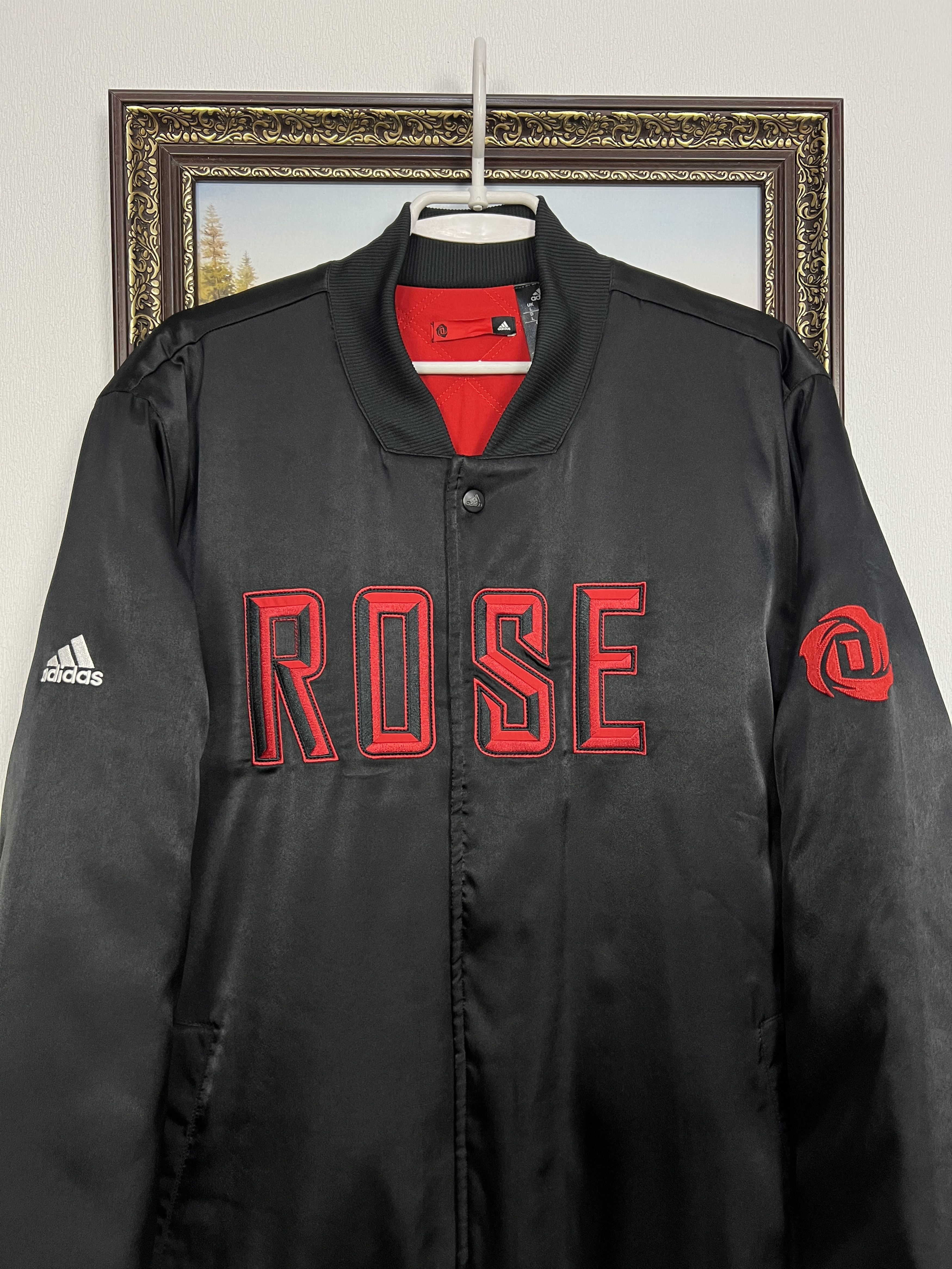 Adidas Adidas Chicago Bulls Derrick Rose Satin Bomber Jacket NBA Size US L / EU 52-54 / 3 - 2 Thumbnail