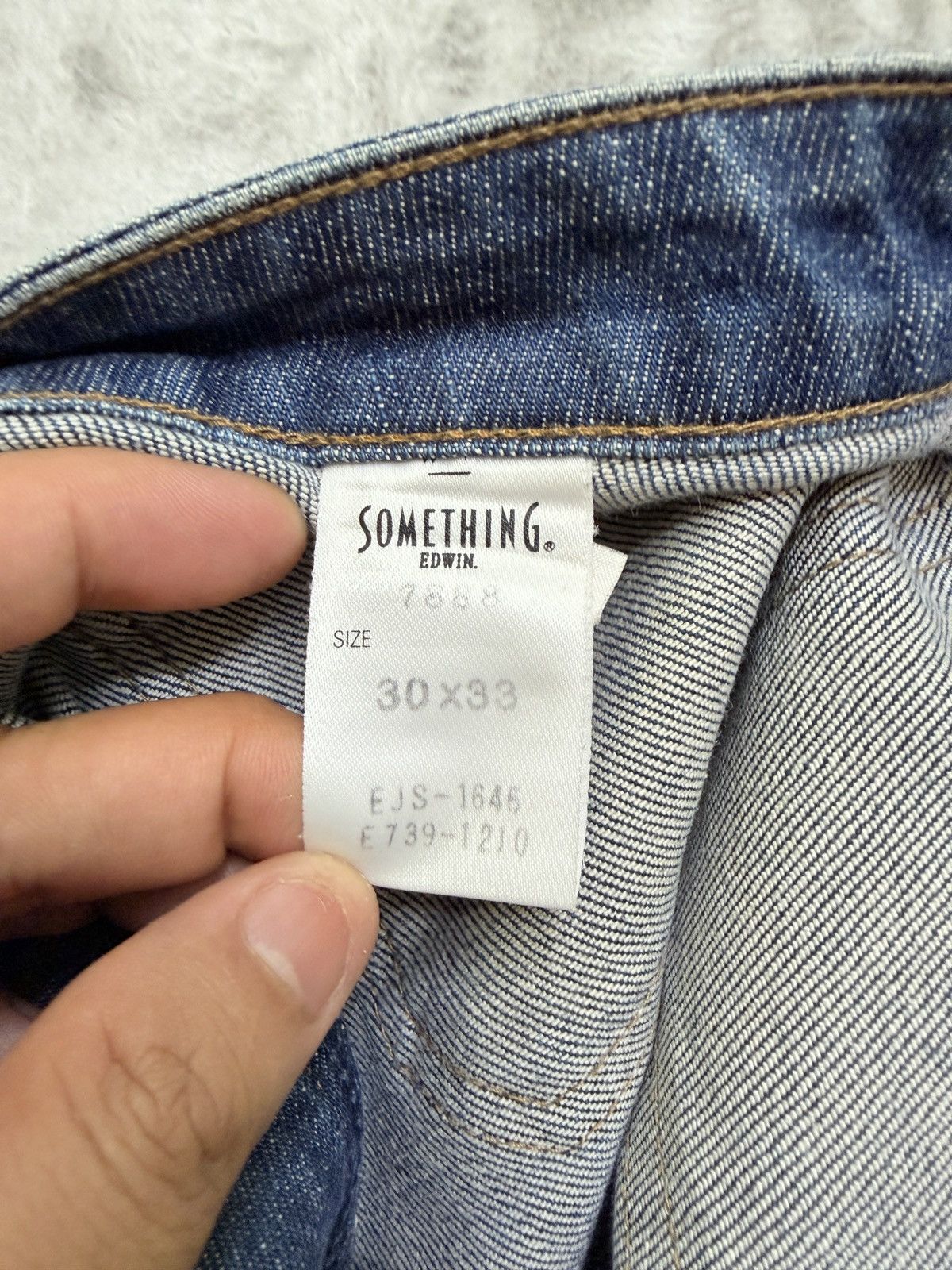 Edwin Vintage Something Flared Bush Pants Y2K Bell Bottom Denim Size 26" / US 2 / IT 38 - 15 Thumbnail