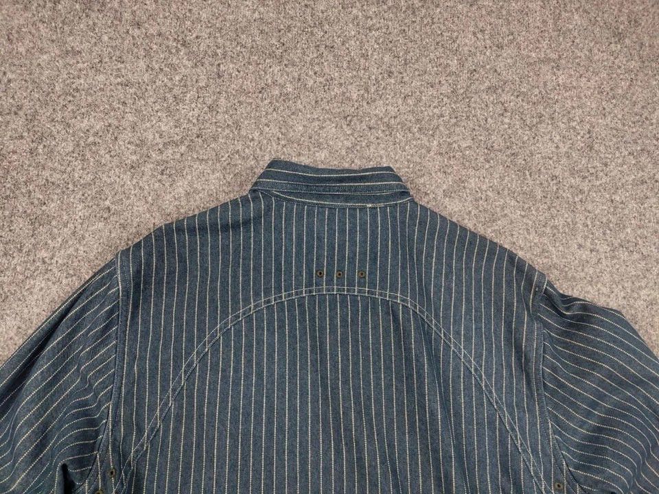Japanese Brand Non Stock Flyer Japan Wabash Vent Hole Vintage Work Shirt Size L / US 10 / IT 46 - 13 Thumbnail