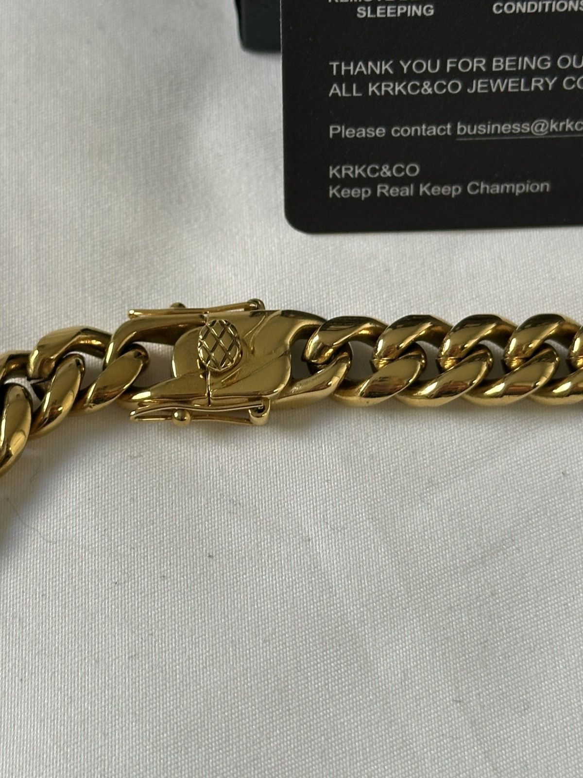 Other KRKC&CO 8mm Gold Cuban Chain Size ONE SIZE - 2 Thumbnail