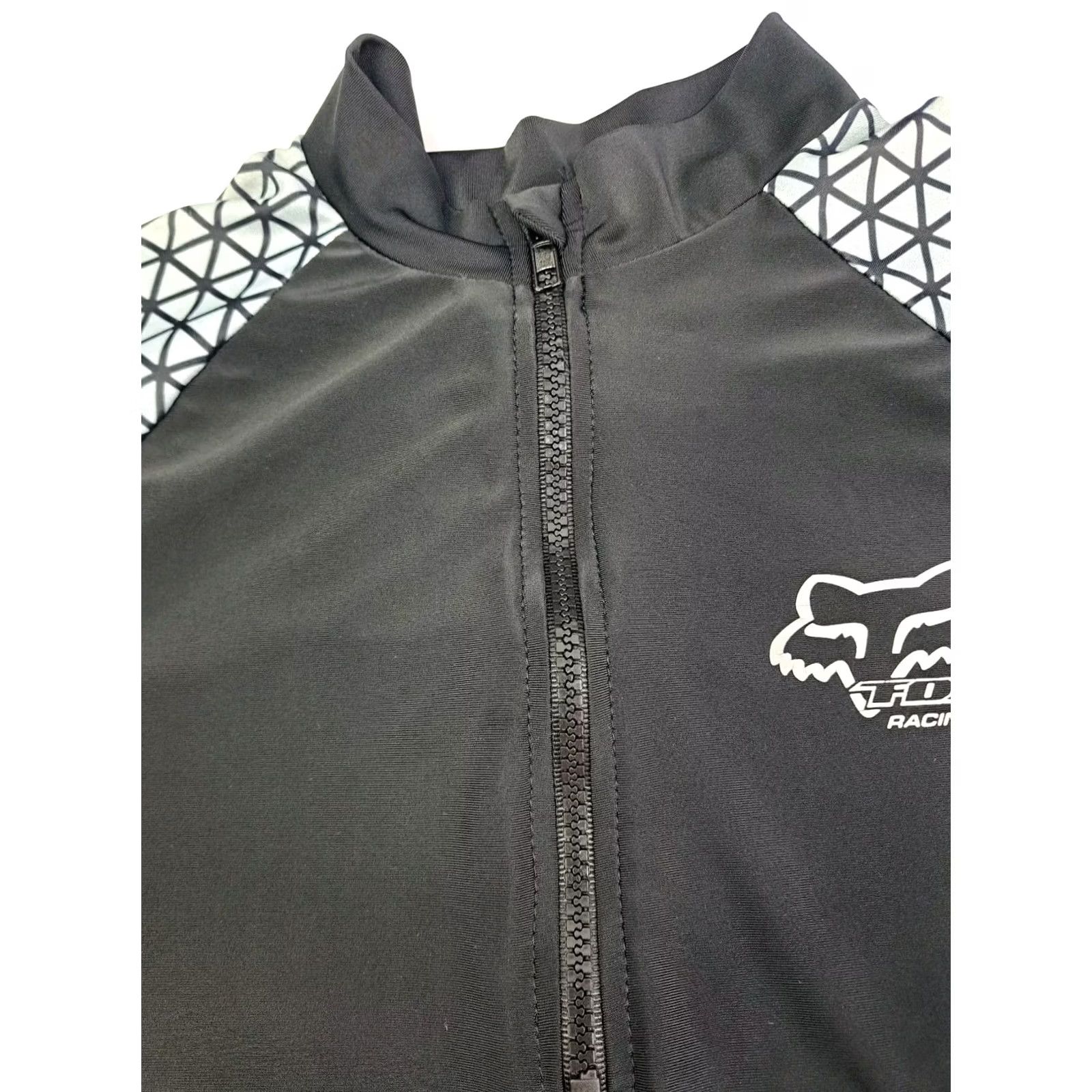 Fox Racing FOX Racing Short Sleeve Jersey MTB 1/3 Zip Back Pockets XL Black Mens Technical Fox Racing Size US XL / EU 56 / 4 - 4 Thumbnail