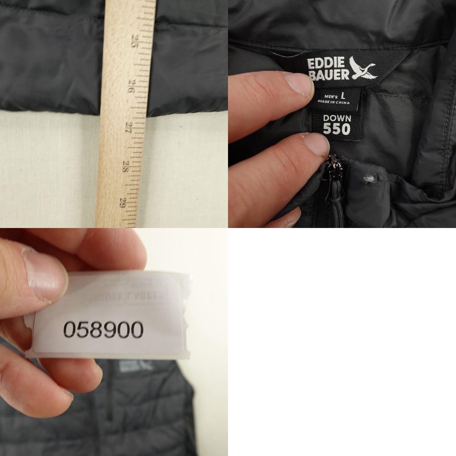 Eddie Bauer Eddie Bauer Vest Mens Large Black Down 550 Puffer Quilted Full Zip Insulated Vest Size US L / EU 52-54 / 3 - 8 Thumbnail