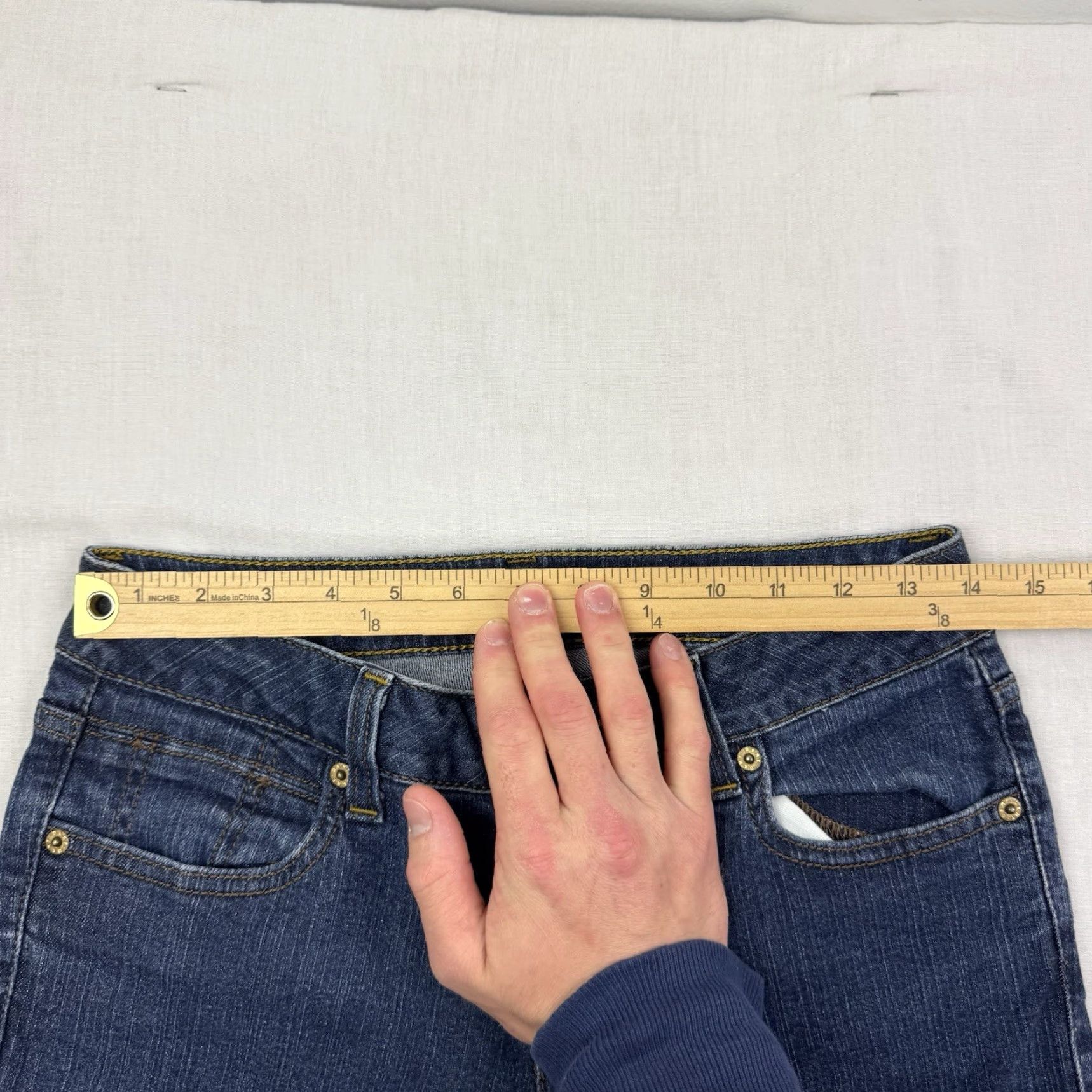 DKNY VINTAGE DKNY Jeans Bootcut Womens 8R Hipster 90s Y2K Blue Cotton Size 30" / US 8 / IT 44 - 5 Thumbnail