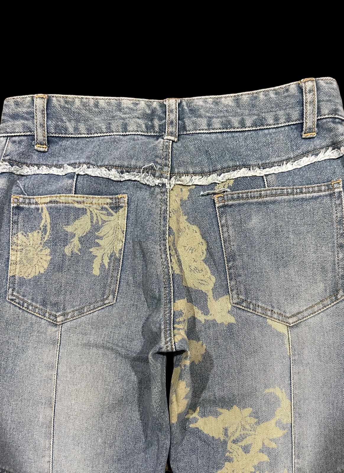 Designer × If Six Was Nine × Jean Paper Cut Hagi Denim JOUER AUX ECHECS Bootcut Flores Jeans Size 28" / US 6 / IT 42 - 11 Thumbnail