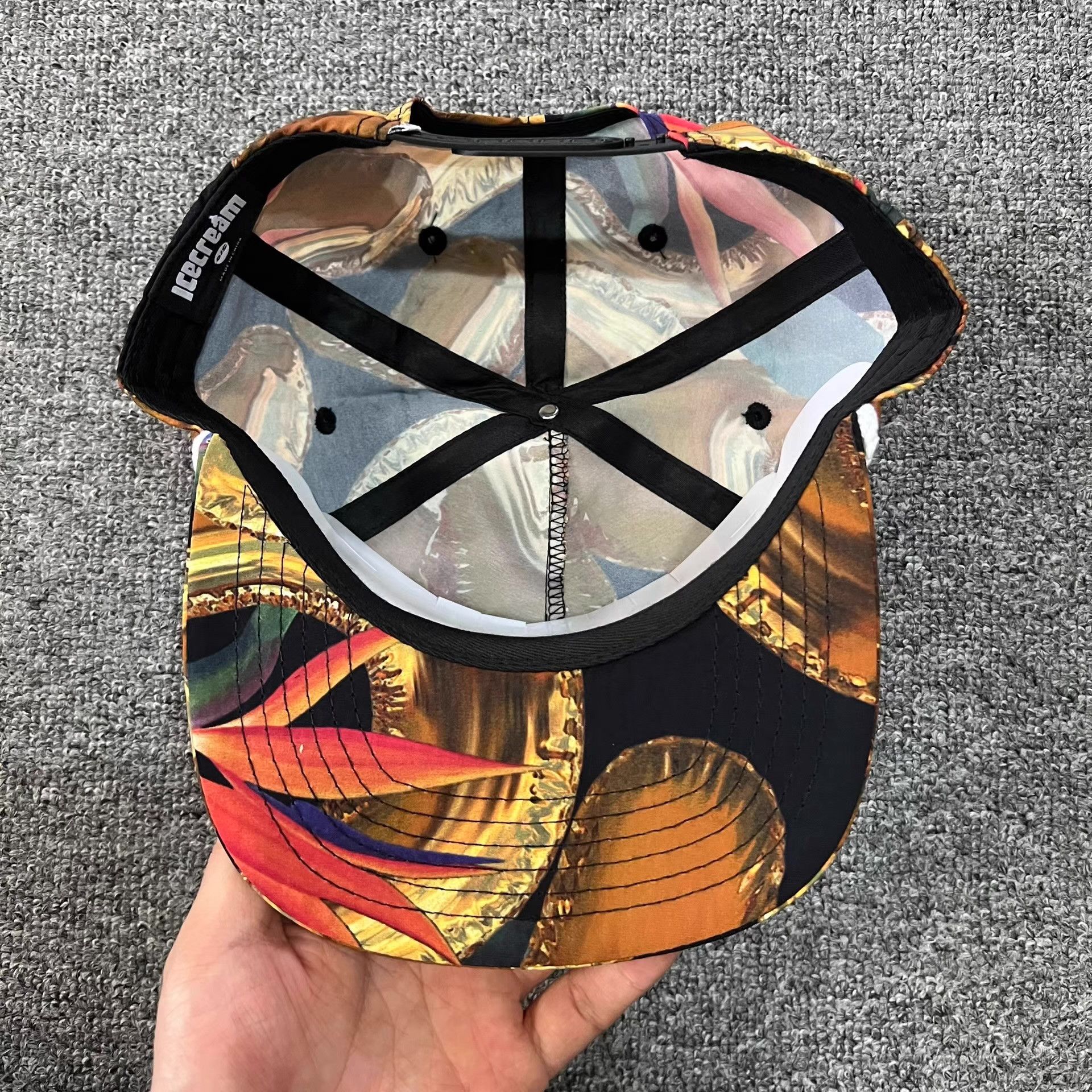 Billionaire Boys Club BBC ICECREAM Flying Dog Flat Brim Baseball Cap Q7 Size ONE SIZE - 6 Thumbnail