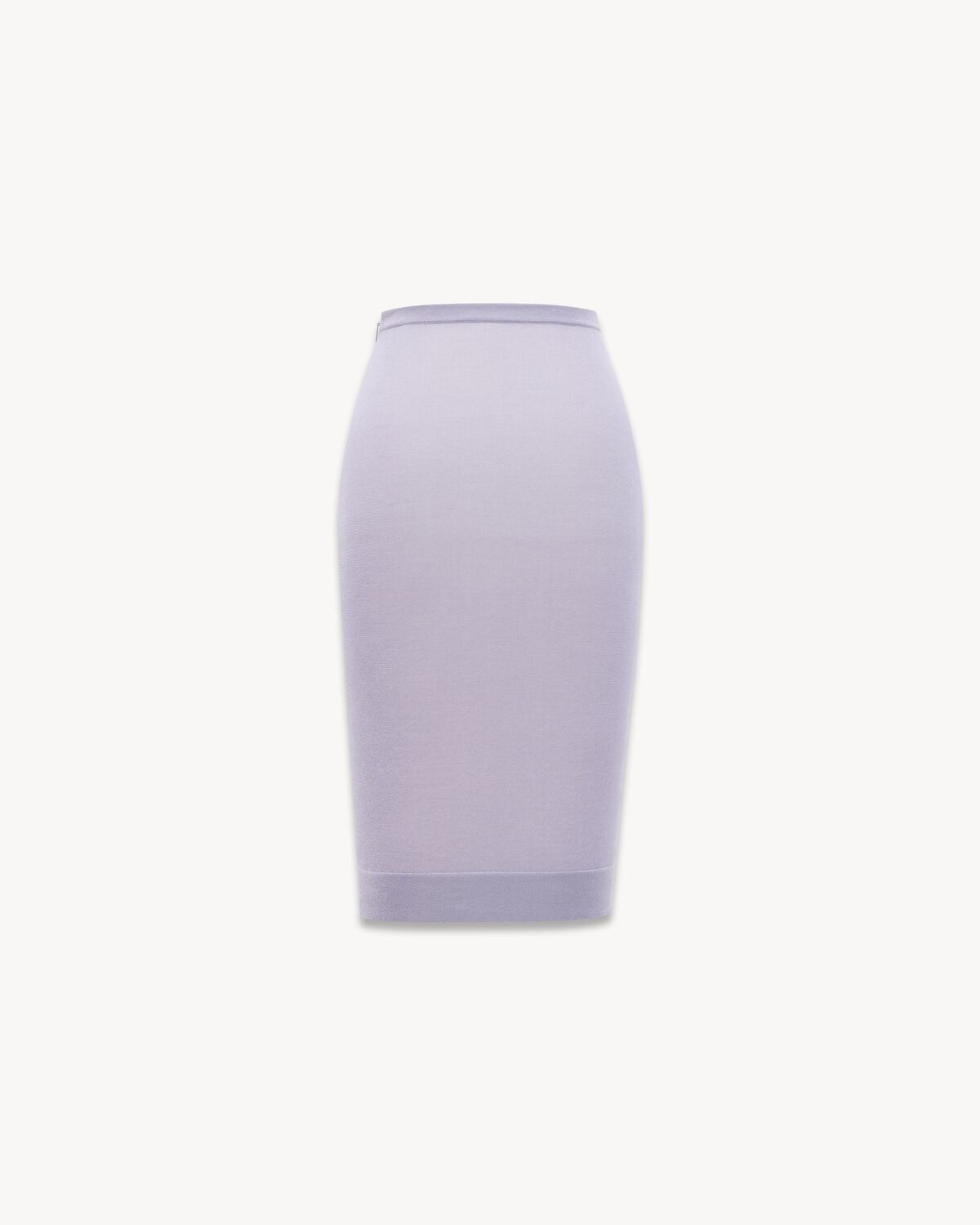 Saint Laurent Paris o1b1hav110525 799280 Pencil Skirt in Knit in Purple Size 27" / US 4 / IT 40 - 2 Thumbnail