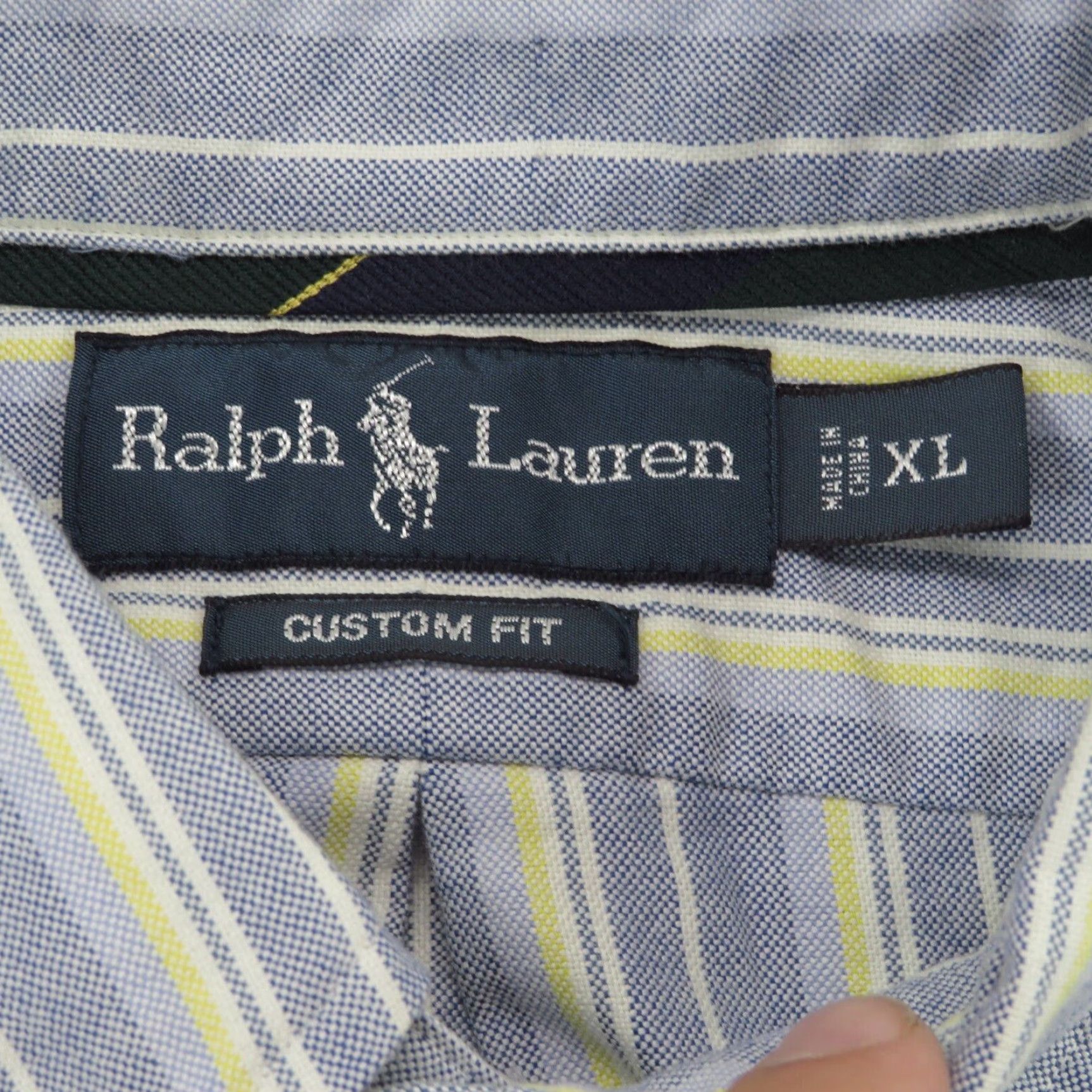 Polo Ralph Lauren VTG Polo Ralph Lauren Shirt Men XL Blue Oxford OCBD Tennis Club Crest 90s Size US XL / EU 56 / 4 - 5 Thumbnail