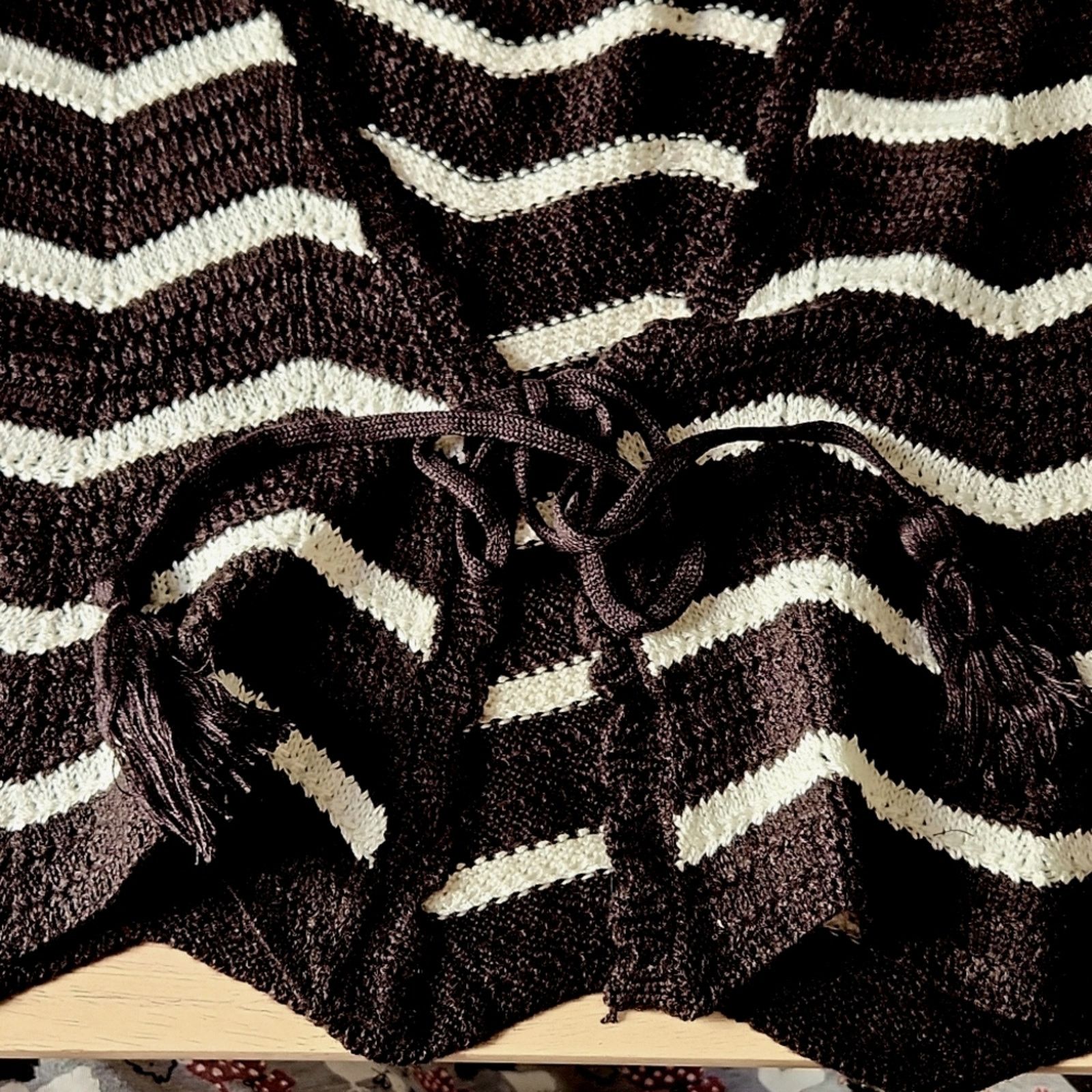 Almost Famous FESTIVAL VIBES ☆ BLACK & WHITE CROCHET ☆ 2-PC SET ☆ 2x NWT Size XXL / US 16-18 / IT 52-54 - 7 Thumbnail