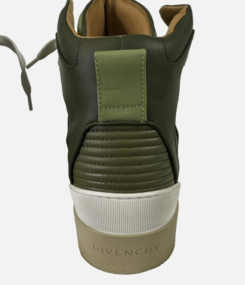 Givenchy Tyson High Top Leather Forest Green Olive