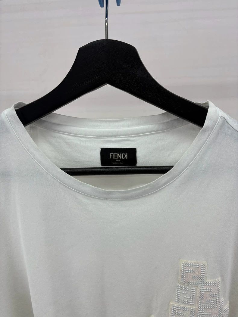 Fendi Fendi Short Sleeve Logo TShirt Size M Size US M / EU 48-50 / 2 - 4 Thumbnail