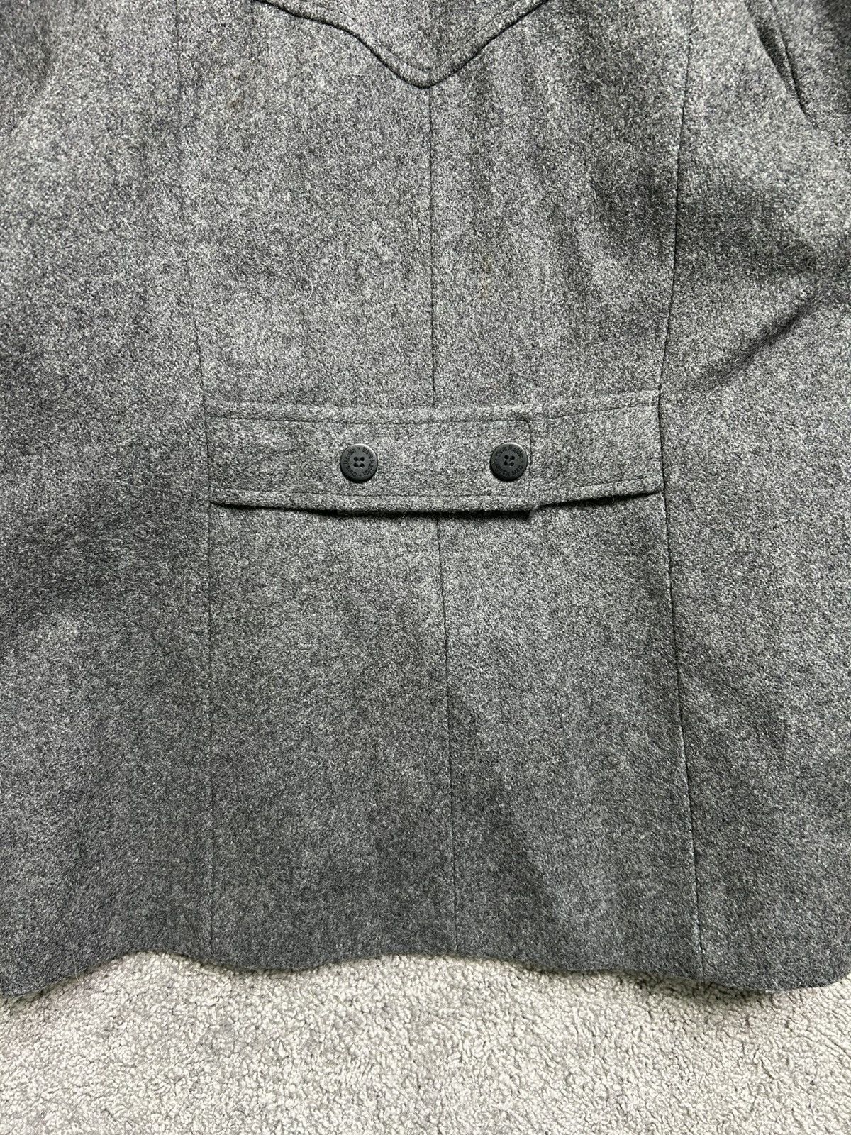 Steve Madden × Vintage Vintage 90s Steve Madden Double Breasted Wool Coat USA Size L / US 10 / IT 46 - 7 Thumbnail